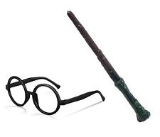 Fancy Dress Wand & Glasses World Book Costume And Wizard Harry The Stag Do Party