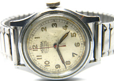 89 mens Vintage Medana Military Field Infantry Manual Red Hand Watch parts lot