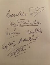 1966 ENGLAND WORLD CUP FINAL PROGRAMME BROCHURE HAND SIGNED X 8