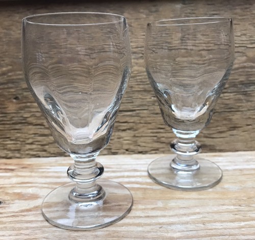 Pair early glass drinking - of,