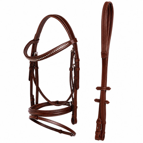 Anatomic padded bridle with - padded,