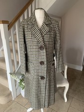 Vintage Windsmoor 1970s Women's Dogstooth Pure New Coat Approx 14