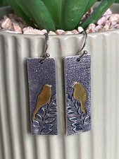 Carved Bird Geometric Drop