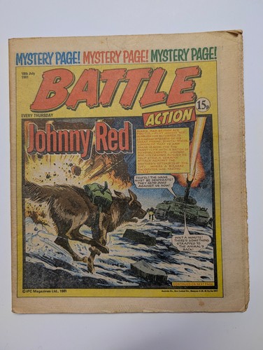Battle action comic 18th july - battle,