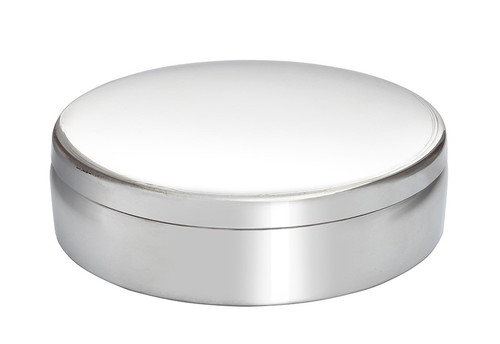 One0cm round plain - round, pewter