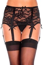 Black Stretch Floral Lace 6