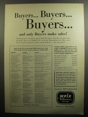 1951 wpix television - television, station