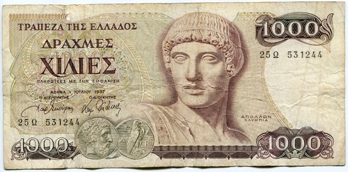 Greece 1000 drachmes - greece,