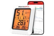 ThermoPro TP350 Hygrometer Thermometer for House TP350, Bluetooth  Indoor 1 Pack