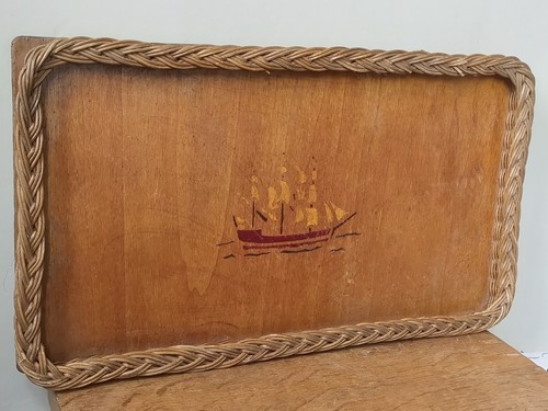 Vintage mid century wooden - mid-century,