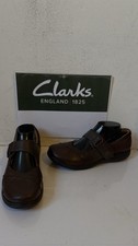 Clarks Unstructured Brown Leather Shoes Size UK 6 EU 39.5 *