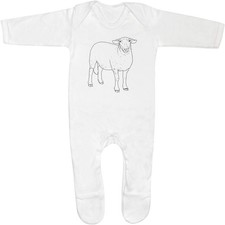 'Suffolk Sheep' Baby Romper