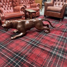 Life size Bronze Colour Brass Jaguar Statue 