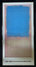 Mark Rothko 1986 Print from Israel Museum Collection Jerusalem, of Untitled 1955