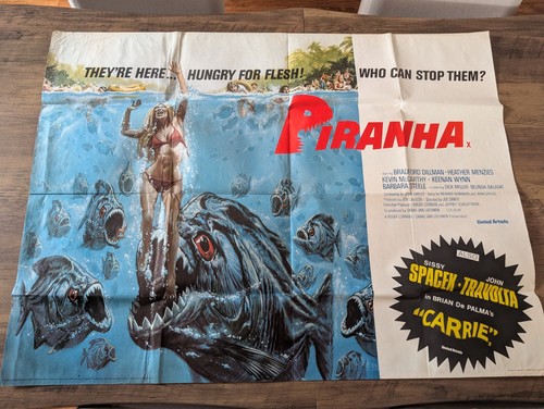 Piranha 1978 original quad - 1978, uk