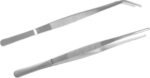 Bent blunt tweezers - blunt,