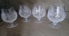 x4 vintage crystal cut glass