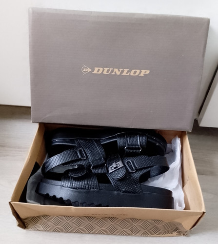 Dunlop womens black strappy - dunlop,