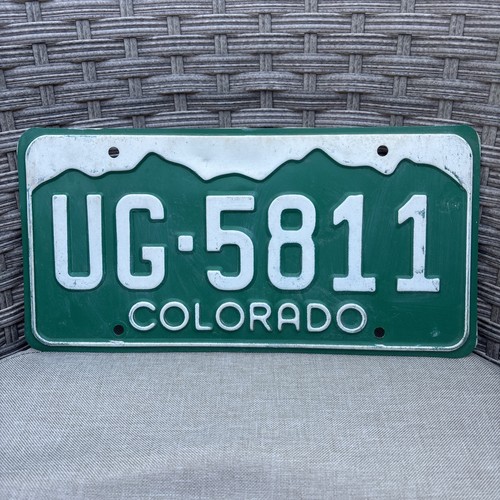 Vintage colorado license - colorado,
