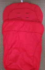 Kiddicare Red four seasons Footmuff cosy toes cosytoes