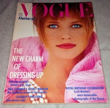 VOGUE MAGAZINE April 1986 40TH