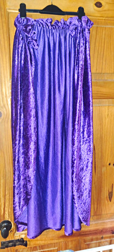 Purple velvet cloak costume - velvet,