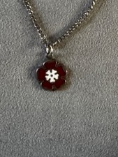 Silver Tudor Rose Pendant Necklace.