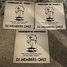 DJ Members Only Disco Mix Club February 1988 Mixes 1 &  2 & previews Preowned 