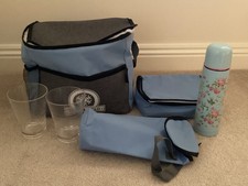 PICNIC COOL BAG - BLUE AND