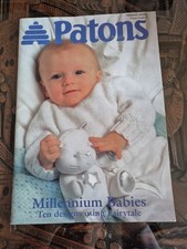 Patons 00378 millennium Babies Book Knitting Cardigan Dress Jumper Matinee Set