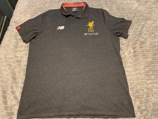 Liverpool Training Polo 17/18 125 Years Charcoal XXL New Balance 25” Pit To Pit