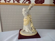 Victorian Lady & Dog Sculpture