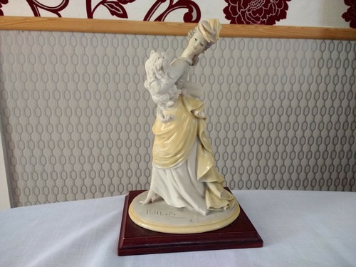 Victorian lady dog sculpture - victorian,