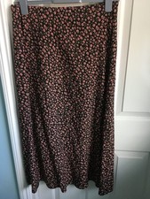 Pixie Girl Petite Ditsy Print Midi Skirt Size 14