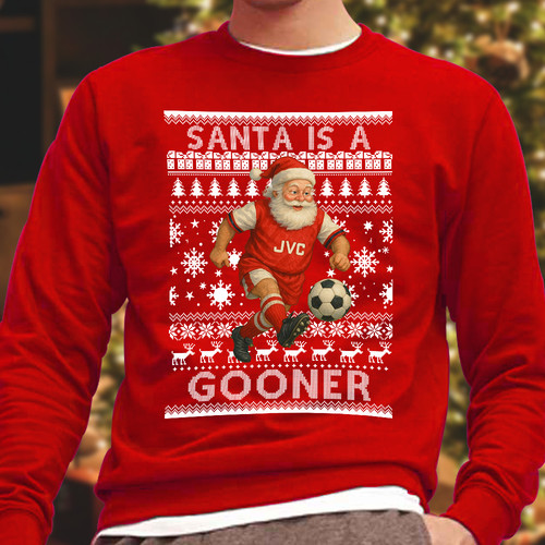 Santa gooner red - gooner,