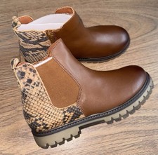 Next Girls Ankle Boots Tan