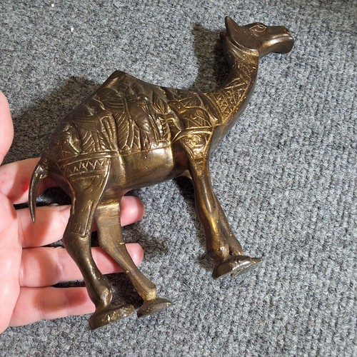Brass camel figure collectable - camel,