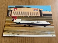 British Airways Hawker Siddeley Trident aircraft postcard