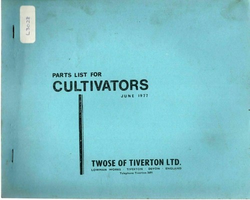 Twose cultivators spare parts - twose,