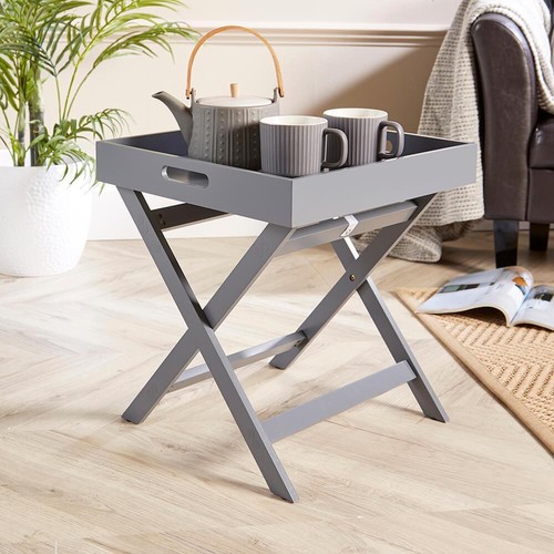 Grey folding butlers side - butlers,