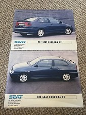 SEAT CORDOBA SX 16v UK Market Press Photo X2 Bundle RARE