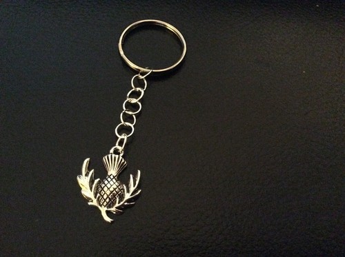 Scottish thistle keyring - scottish,