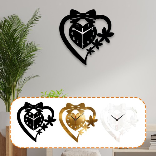Heart shaped wall - heart, clock