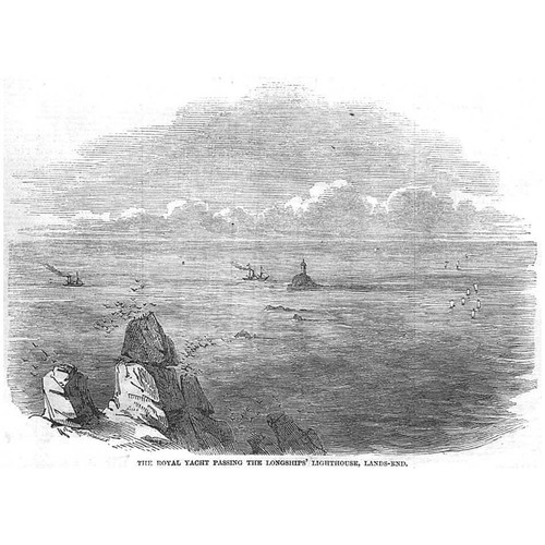 Land end royal yacht passing - land's,