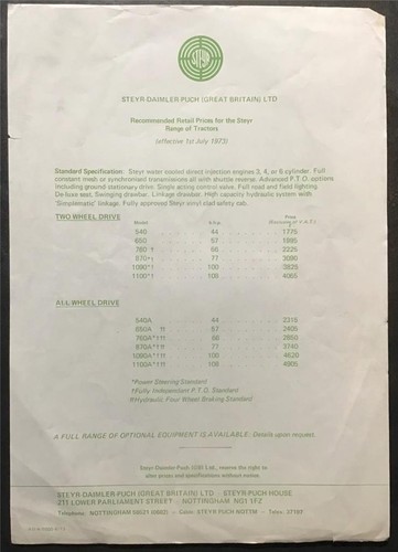 Steyr tractor range retail - steyr,