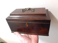A Georgian Mahogany Tea Caddy