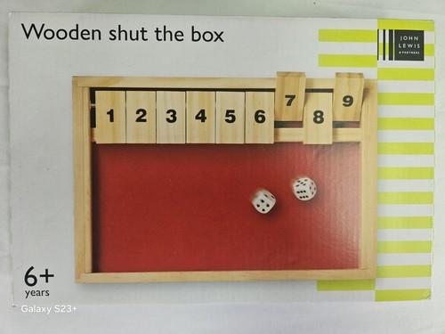 Wooden shut the box - shut, new