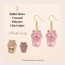 Ballet Shoes Crossed Polymer