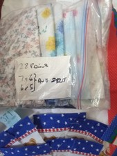 Pack Of 28 Fabric Pieces + Collection Of Pictures, Borders Of  Teddy Bears