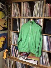 Men’s Fred Perry Tracksuit Top Medium Great Vintage Condition Green